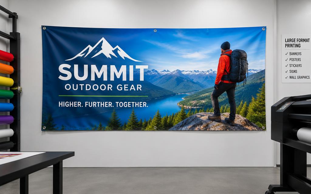 Sample of Banners and Large Format Printing